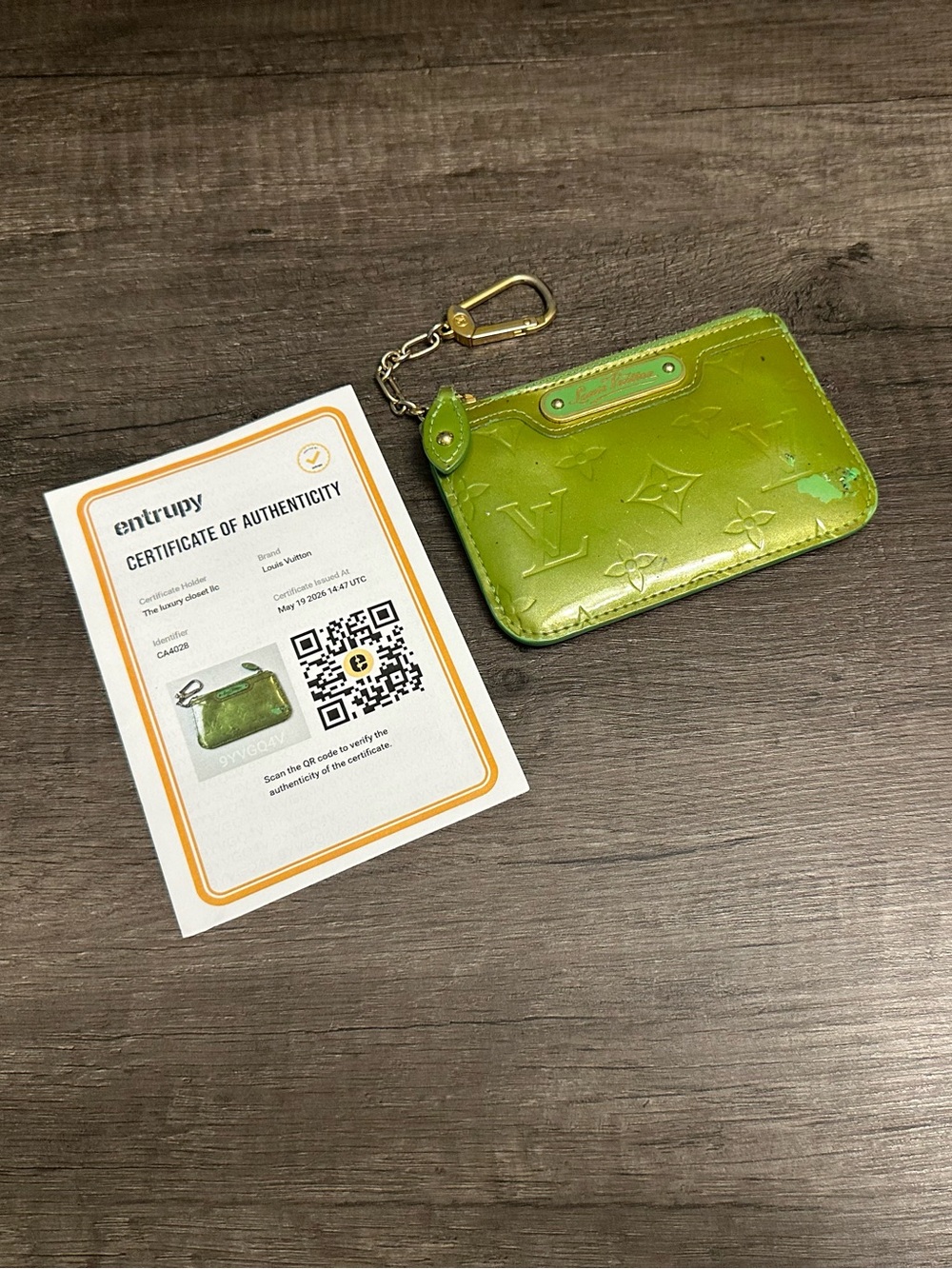 Louis Vuitton Monogram Vernis Pochette Clés